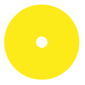 cercle jaune arôme citron