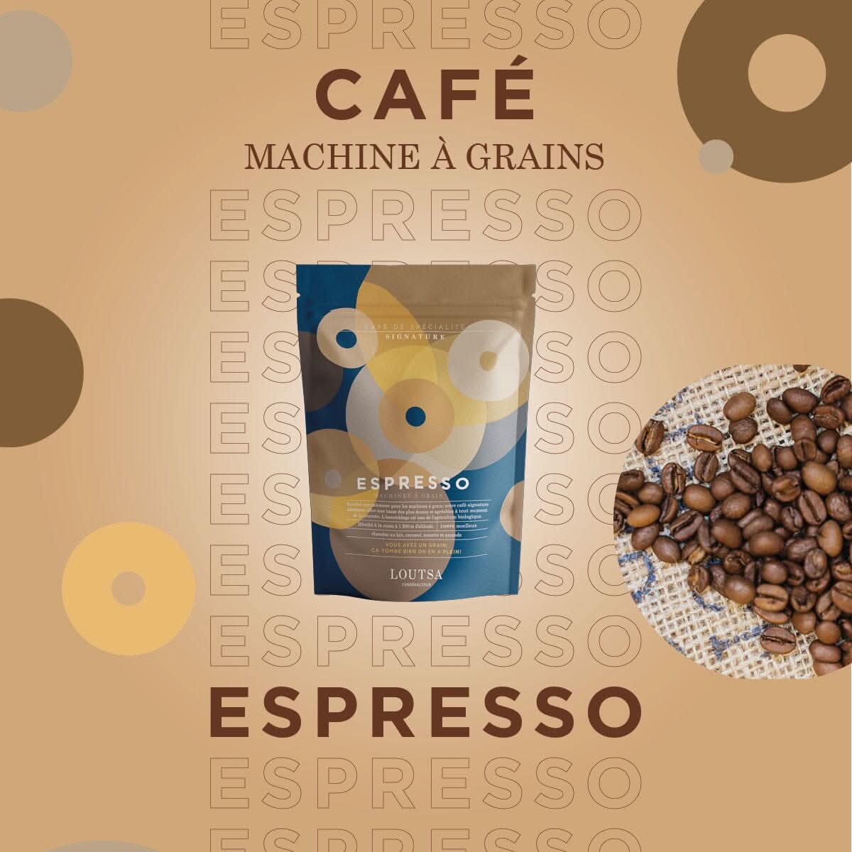 Abonnement Café ESPRESSO BIO - LOUTSA Torréfacteur