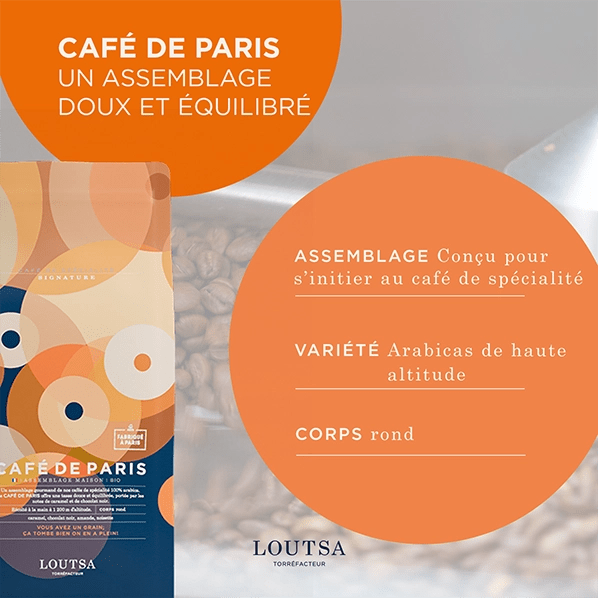 Cafe DE PARIS BIO - LOUTSA Torréfacteur