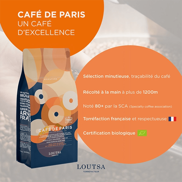 Cafe DE PARIS BIO - LOUTSA Torréfacteur