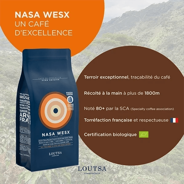 Café transporté à la voile NASA WESX - LOUTSA Torréfacteur