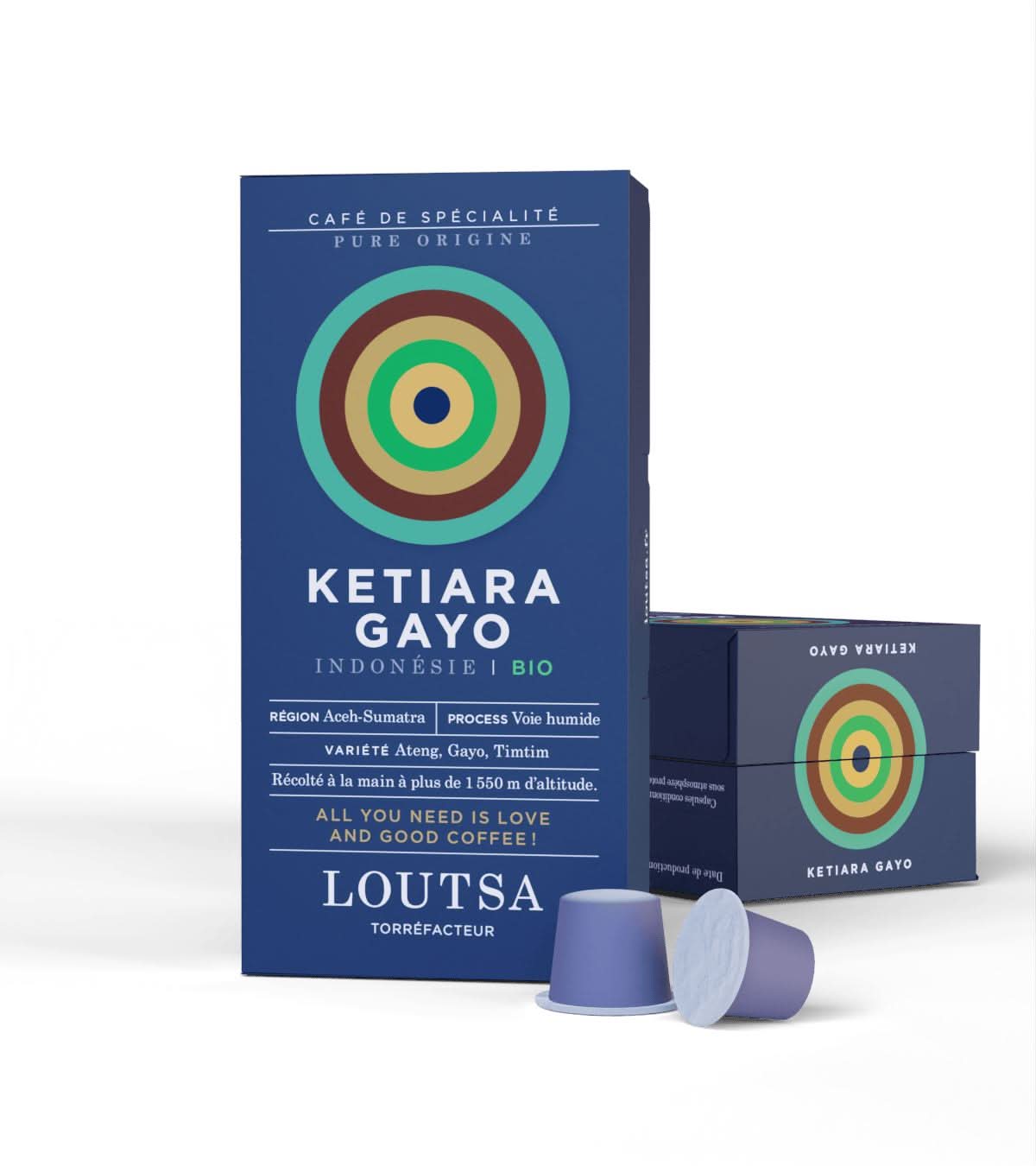 Capsules KETIARA GAYO BIO Café Indonésie - LOUTSA Torréfacteur