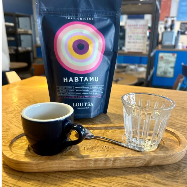 PLATEAU BOIS PRESENTATION - LOUTSA Torréfacteur