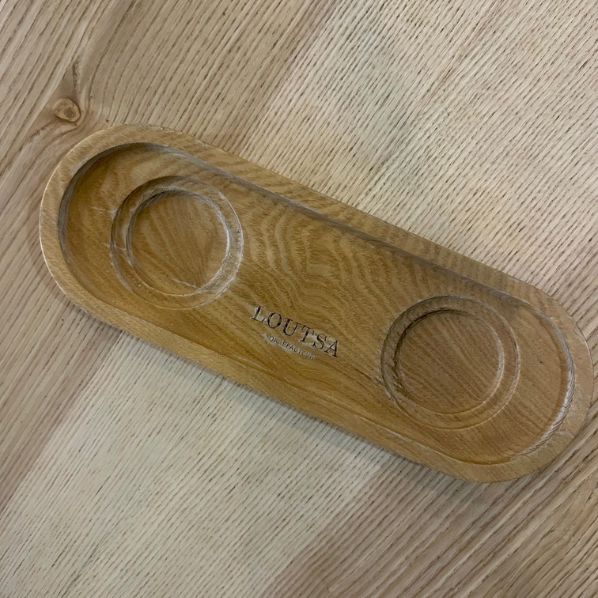 PLATEAU BOIS PRESENTATION - LOUTSA Torréfacteur