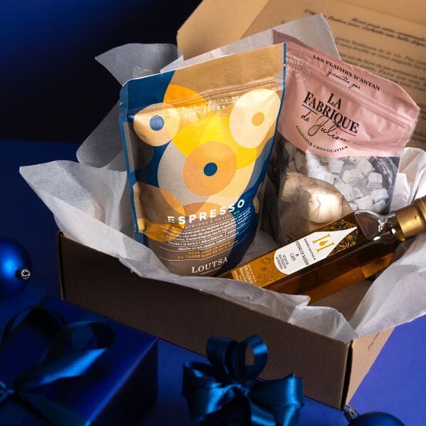 COFFRET GOURMAND CAFE GRAIN LOUTSA Torréfacteur 