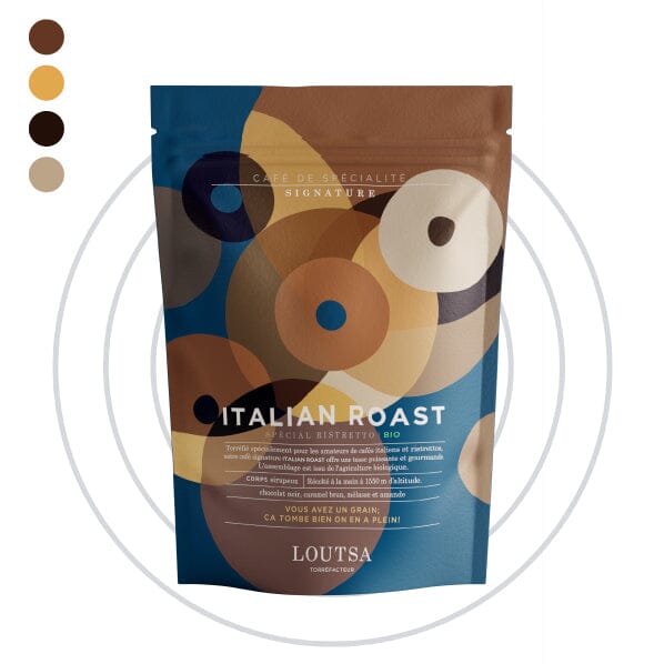 Café ITALIAN ROAST BIO CAFE GRAIN LOUTSA Torréfacteur 