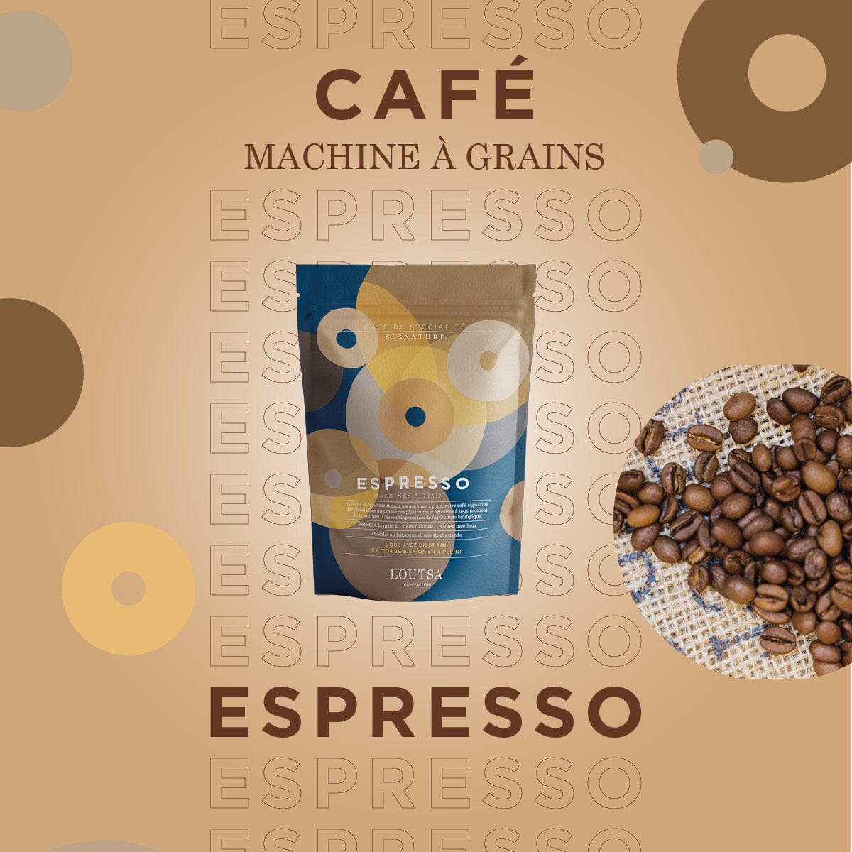 Abonnement Café ESPRESSO BIO CAFE GRAIN LOUTSA Torréfacteur 