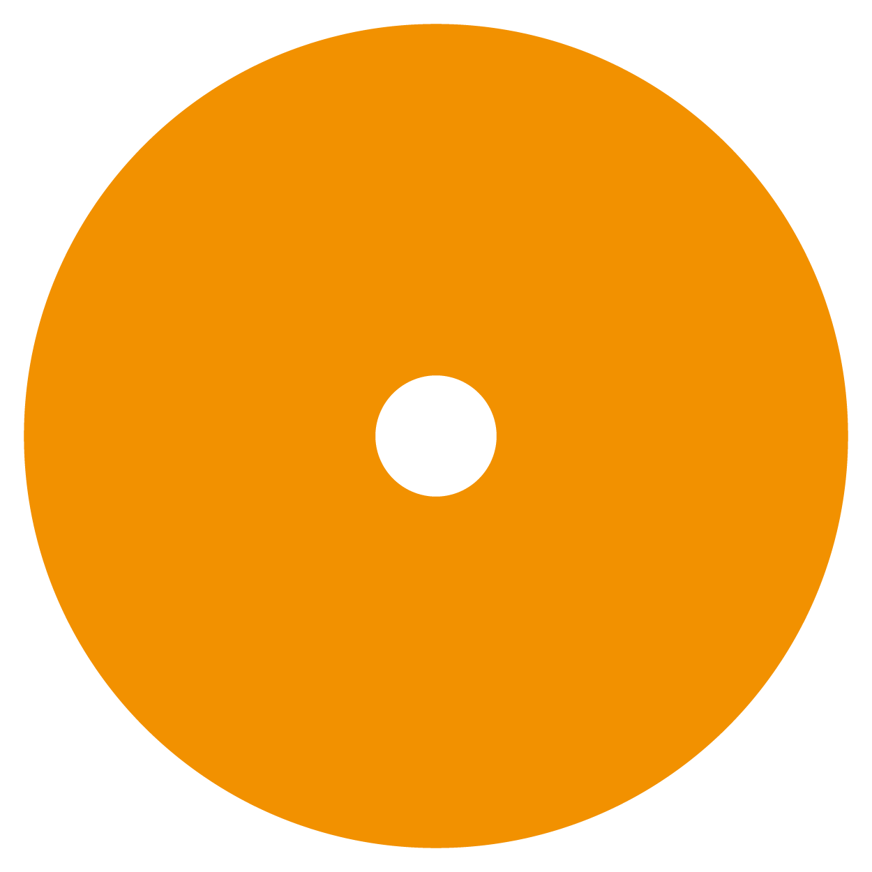 cercle orange représentant l'arômes des fruits tropicaux